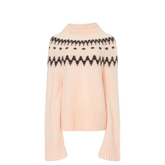 A.L.C. Ruby Alpaca Wool Fair Isle Turtleneck Sweater M - Picture 11 of 11